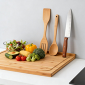 竹制水槽菜板家用面板大号案板厨房切菜板洗水池盖板隔板双面砧板