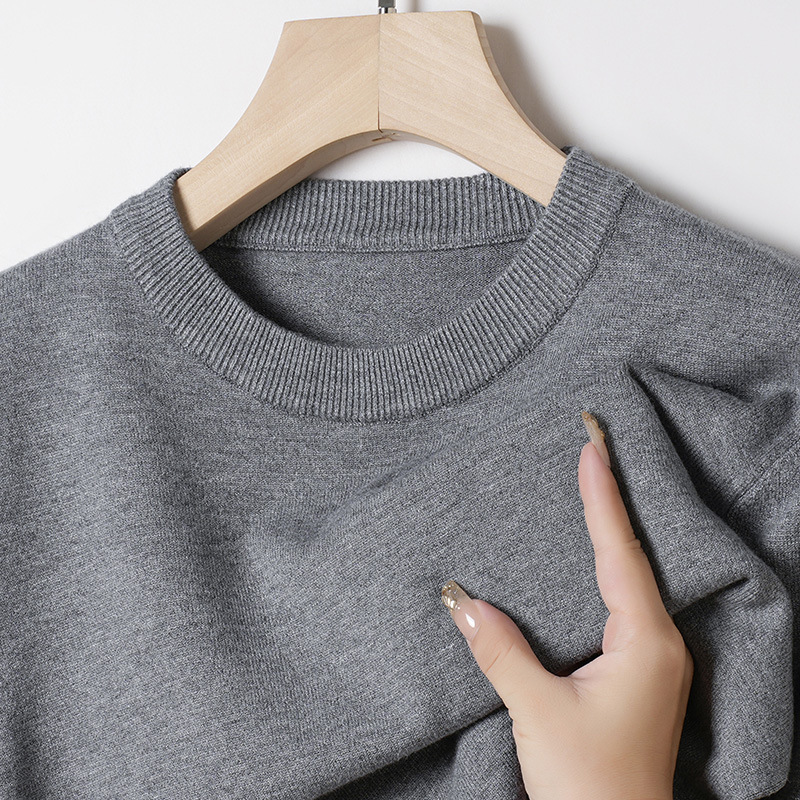 东莞大朗毛衣男圆领加厚款亲肤
