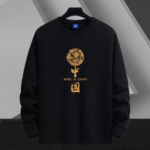 山东即墨卫衣春秋320克圆领卫衣
