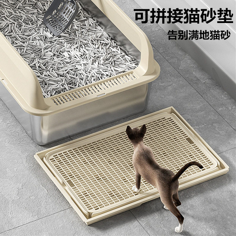 防带砂猫砂垫子超大号拼