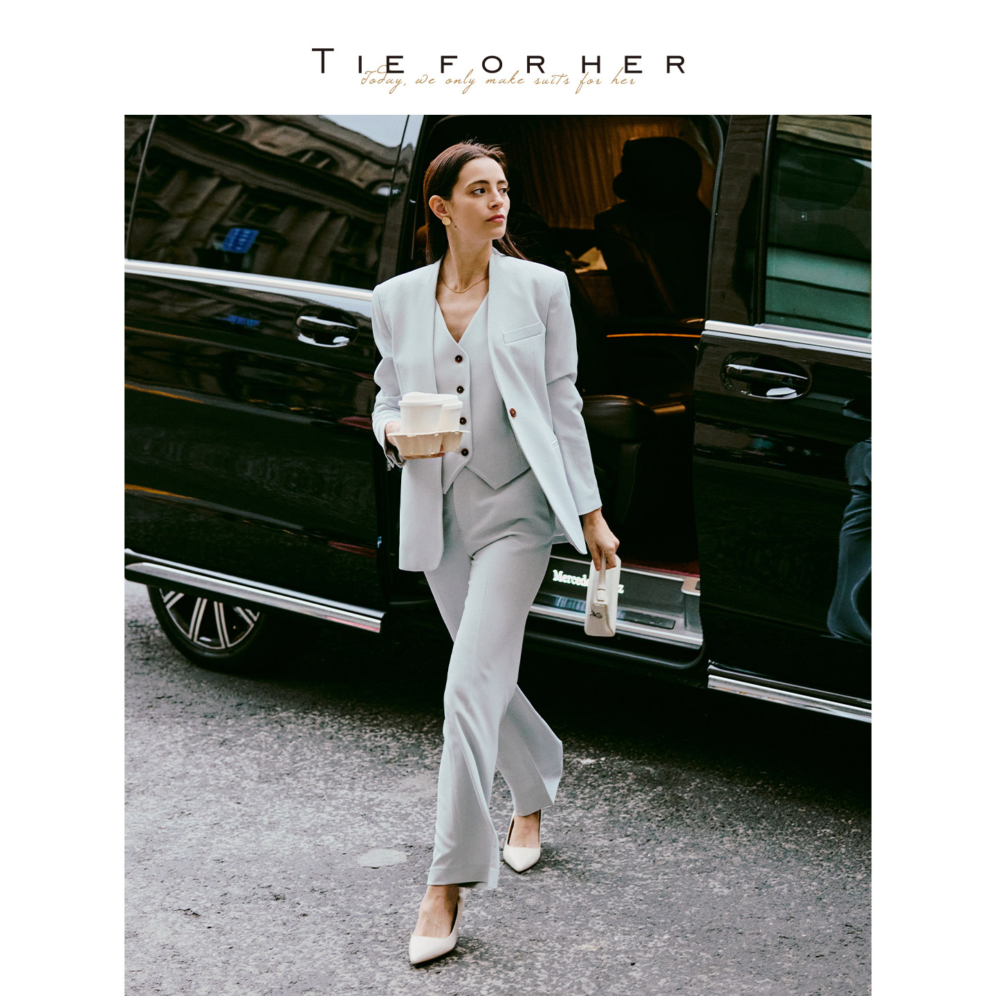 TieForHer 可拆卸马甲两件套西装外套女优雅百搭日常通勤,女装/女士精品,西装,淘宝优惠券,粉丝福利购,淘宝优惠卷