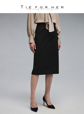 TieForHer Hopkins比例半裙 显瘦职场半身裙百搭爆款过膝铅笔半裙