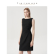 TieForHer 职场通勤显瘦连衣裙 收腰无袖 Pierre灵感裙 早八小黑裙
