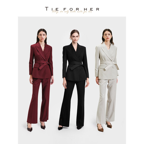 TIEFORHER羊毛职场西装外套