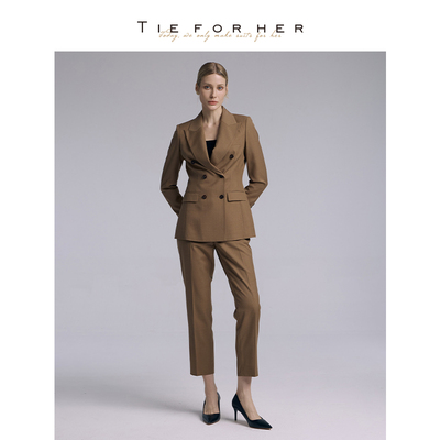 TieForHer【谭松韵款】职业通勤女士西装九分裤套装Tzee6系列