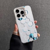 蜂巢适用于苹果17air手机壳14pro适用16E11彩银12xs15炫酷8镭射xr
