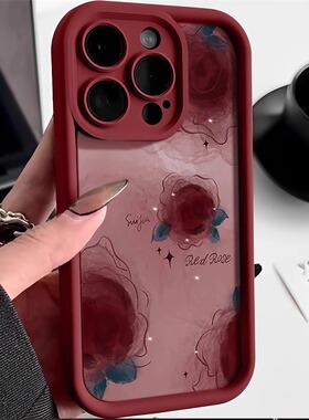 小米15手机壳14ultra保护套13适用文字11pro青春版civi3彩绘9玫瑰