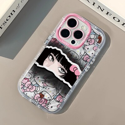 撕漫富江适用于华为NOVA10手机壳P70奶油羽纱荣耀80时尚X40I9创意