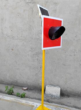 200mm阳能土挡灯警太示撞灯 道路 68742尽头警示灯红色L墙ED