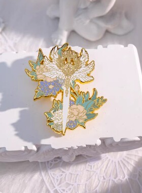 【月色星象】原创JK/DK小物金属仿珐琅徽章胸针【天使之辉】现货