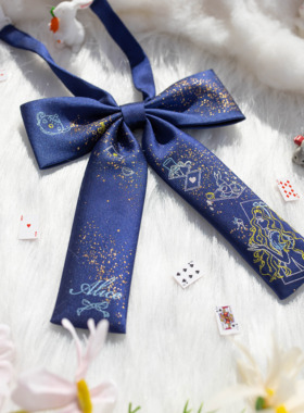 【月色星象】JK/DK小物定位提花金线刺绣领结【爱丽丝梦境】现货