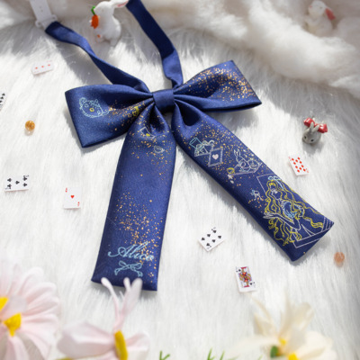 提花金线领结爱丽丝梦境月色星象