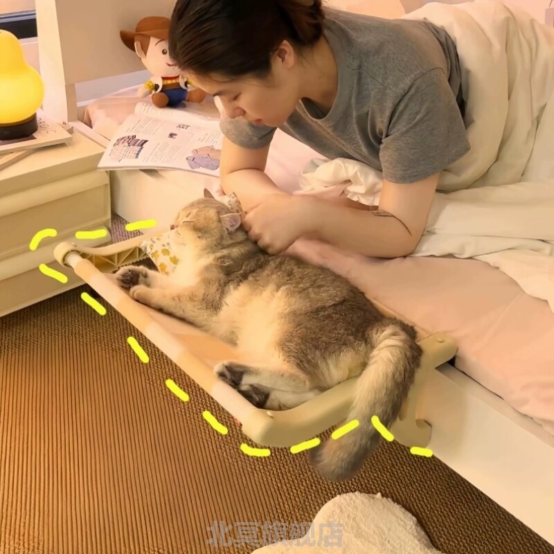 猫床宠物床边床可拆洗防潮猫咪吊床窗边晒太阳神器悬挂猫窝猫挂床