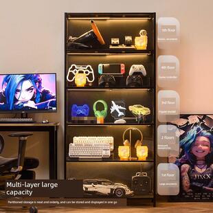 展示柜毛绒玩具透明存储柜乙烯基娃娃泡沫集市图展示架书和报纸架