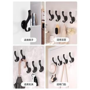 衣服钩打孔固定墙挂墙衣服衣柜鞋柜衣架衣服钩入口玄关单钩