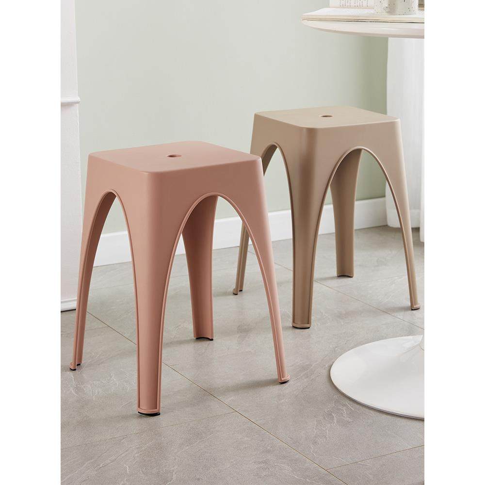 斯堪的纳维亚现代极简餐厅方凳可堆叠餐桌塑料长凳塑料凳子加厚的,住宅家具,其它凳子,淘宝优惠券,粉丝福利购,淘宝优惠卷