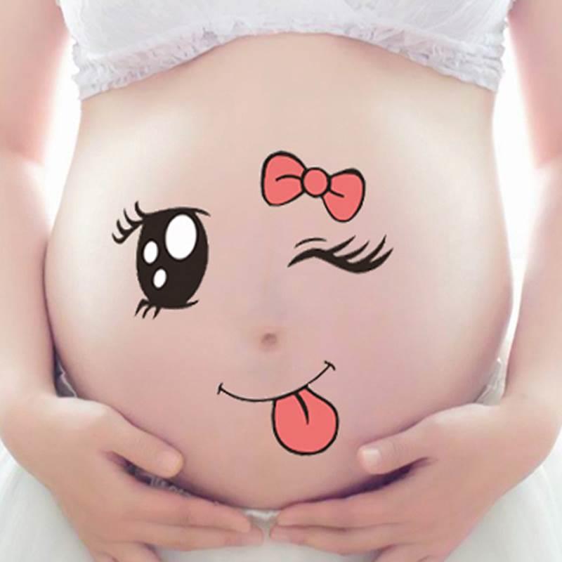 孕道妇照拍片在家拍孕妇拍照具妇子贴纸影肚楼照道具写孕真肚皮贴