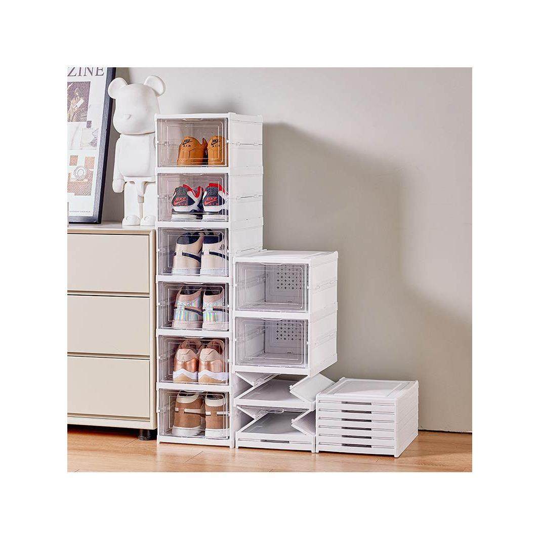 定制大容量鞋柜空间免安装鞋架可折叠鞋盒收纳简单现代防尘展示透,住宅家具,折叠/组合鞋架,淘宝优惠券,粉丝福利购,淘宝优惠卷