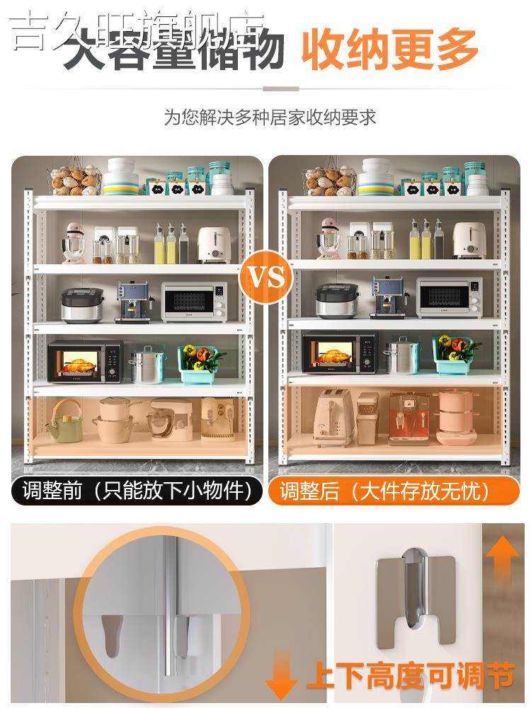 家用货架置物架展示架多层阳台储物铁架子角钢落地组合超市仓储物