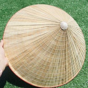 夏天户外劳动遮雨凉草帽大檐林冲帽采茶钓鱼轻便农民遮阳尖头斗笠