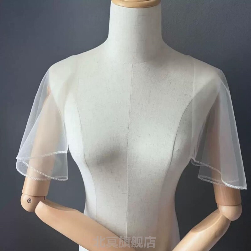 夏季蕾丝假袖子袖套遮大臂缝上去花边
