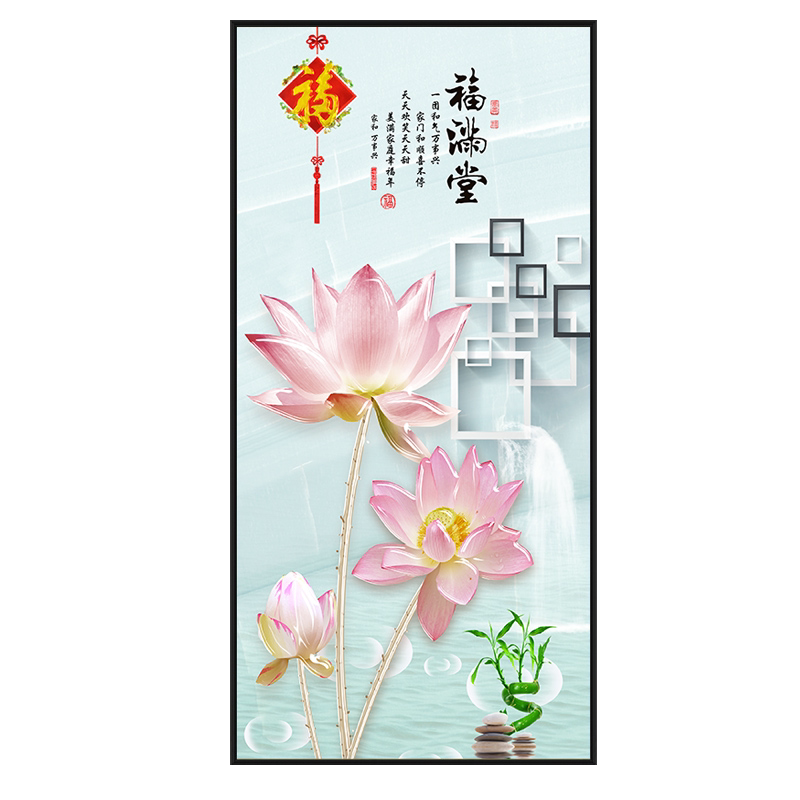 亿贴玄关走廊简约自粘装饰壁画