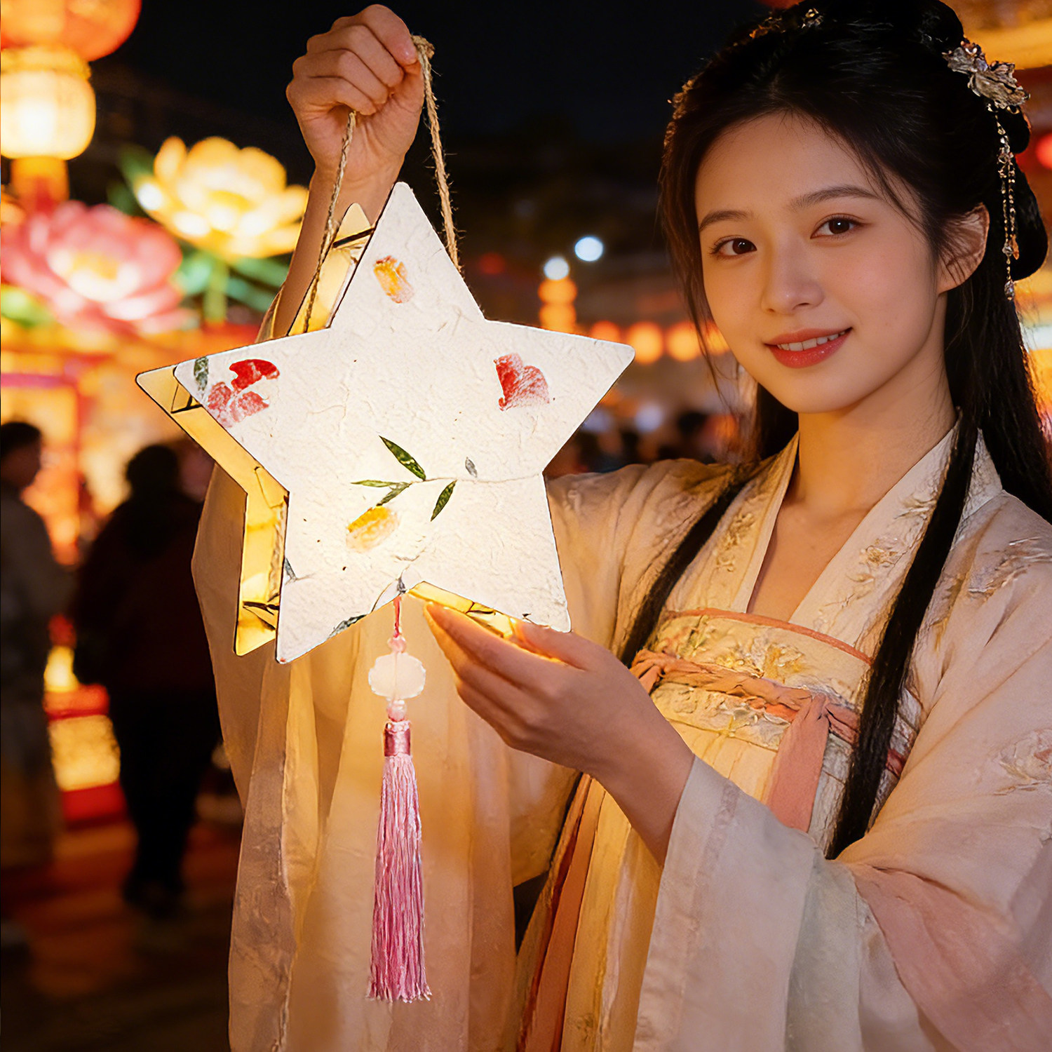 创意新款手提发光元宵节灯笼儿童花灯小孩学生手工diy自制作材料