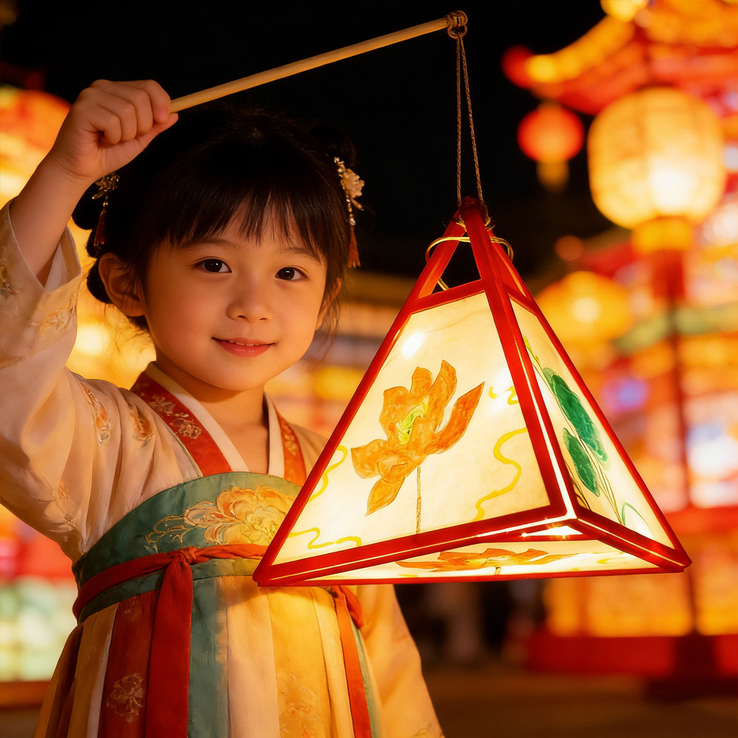 创意元宵节灯笼diy材料儿童手提中式花灯led手工制作新款古风宫灯