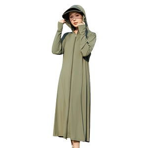 防晒衣女长款全身夏季防紫外线冰丝凉感电动车防晒服宽松显瘦百搭