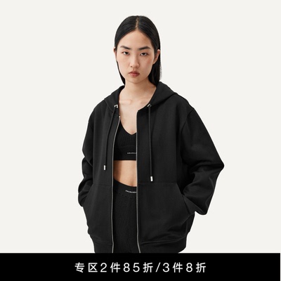 UNAWARES拉链连帽卫衣外套