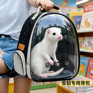 雪貂外带包带厕所出门外出神器装宠物安格鲁雪貂狐獴的背包笼子箱