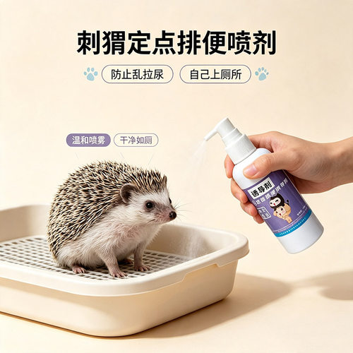 刺猬定点上厕所神器排便宠物刺猬防乱拉尿诱导剂粪便清理的诱导剂