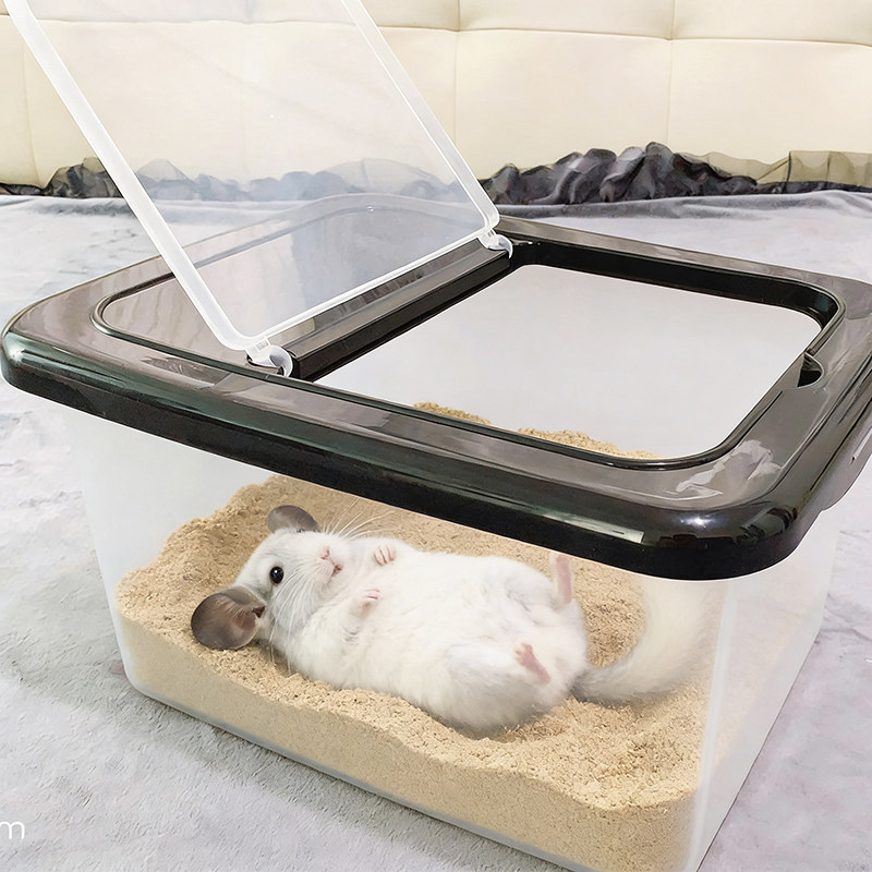 龙猫洗澡浴室除臭驱虫专用防尘无尘盒子宠物龙猫荷兰猪兔子的浴沙