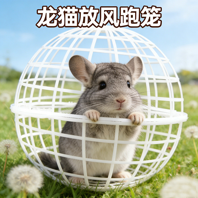 龙猫放风神器户外玩耍防丢笼宠物兔兔乌龟荷兰猪鸡鸭解闷玩具跑轮