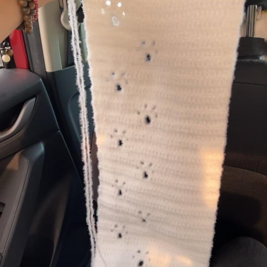 艾苏毛线手工编织围巾diy