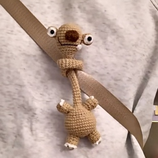 冰河世纪长脖树懒希德玩偶抖音同款钩针编织材料包手工diy毛线diy