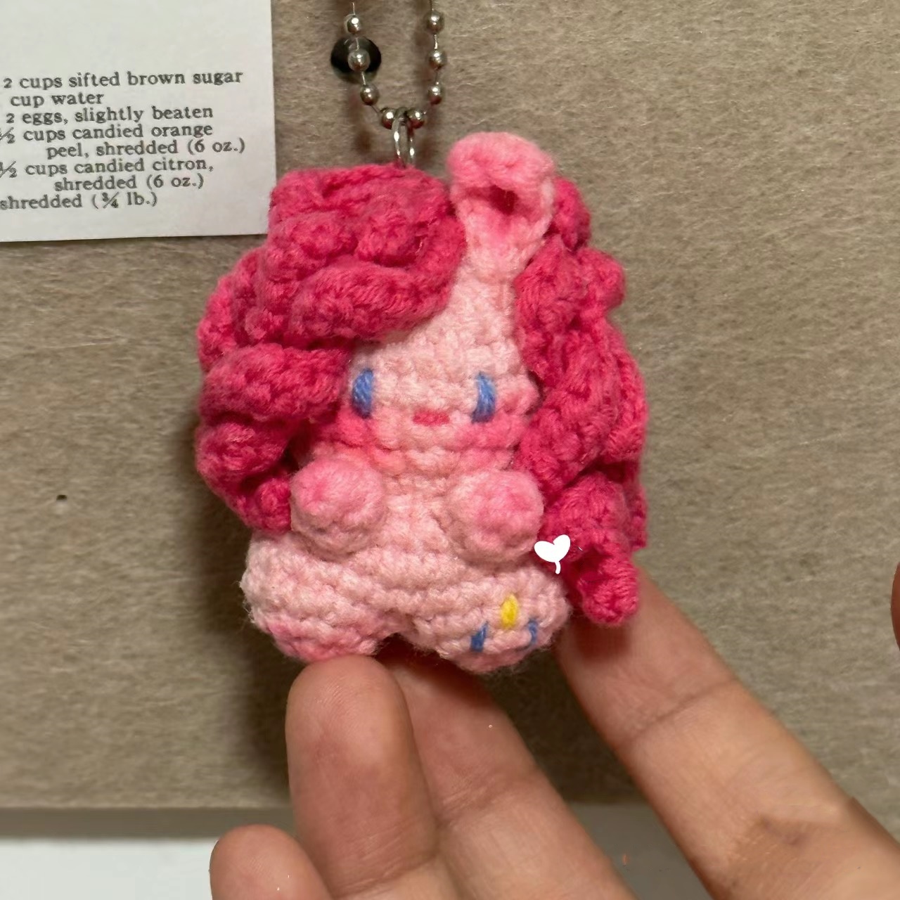 成品纯手工编织小玩偶小马宝莉毛线钩织送女男朋友包包挂件钥匙扣