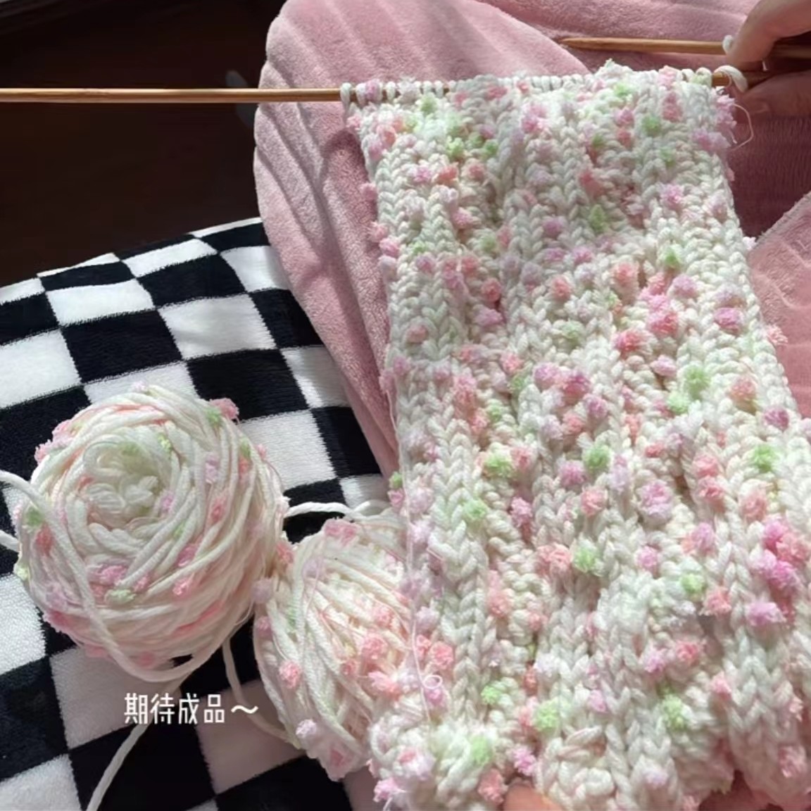 围巾毛线手工diy消磨时间的手工diy手工解闷打发时间毛线围巾手工