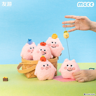 友游正版培根猪毛绒挂件书包公仔玩偶钥匙扣可爱超萌女生包包挂饰