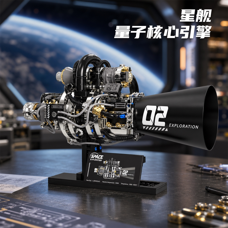 宇宙星舰火箭飞船科教拼装积木