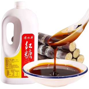 四川老红糖蜜手工液体红黄黑糖浆水凉糕冰粉粉糍粑商用2.5kgx6瓶