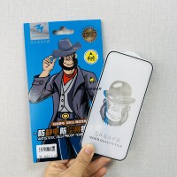尖工防静电防尘网钢化膜适用于16pro 15promax 14pro 13promax手机防摔高透99%增透高清膜大猩猩精简版玻璃膜
