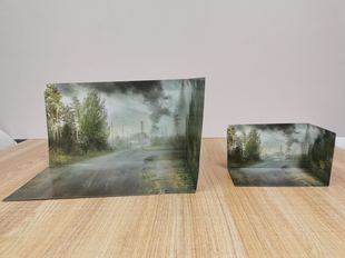 颐和知乐新款 切尔诺贝利核电站事故 模型场景纸质背景板