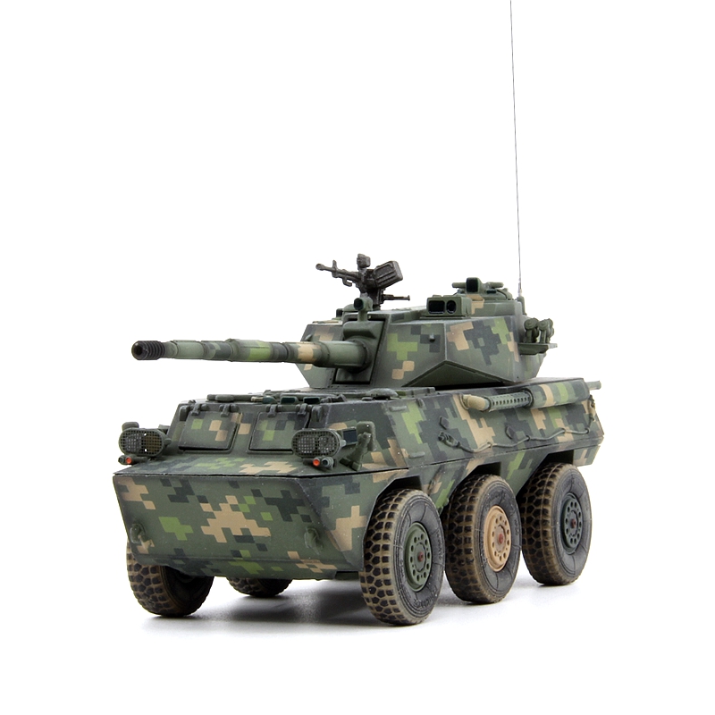 unistar 1/72中国陆军ptl02轮式突击炮丛林数码合金成品模型收藏