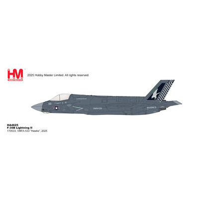 预定HM1:72F-35B闪电IIVMFA-533鹰中队2025年野兽模式模型HA4625