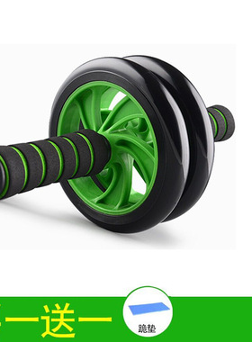 健腹轮腰腹静音健身回弹双轮家用专业垫子智能马甲线运动男士卧推