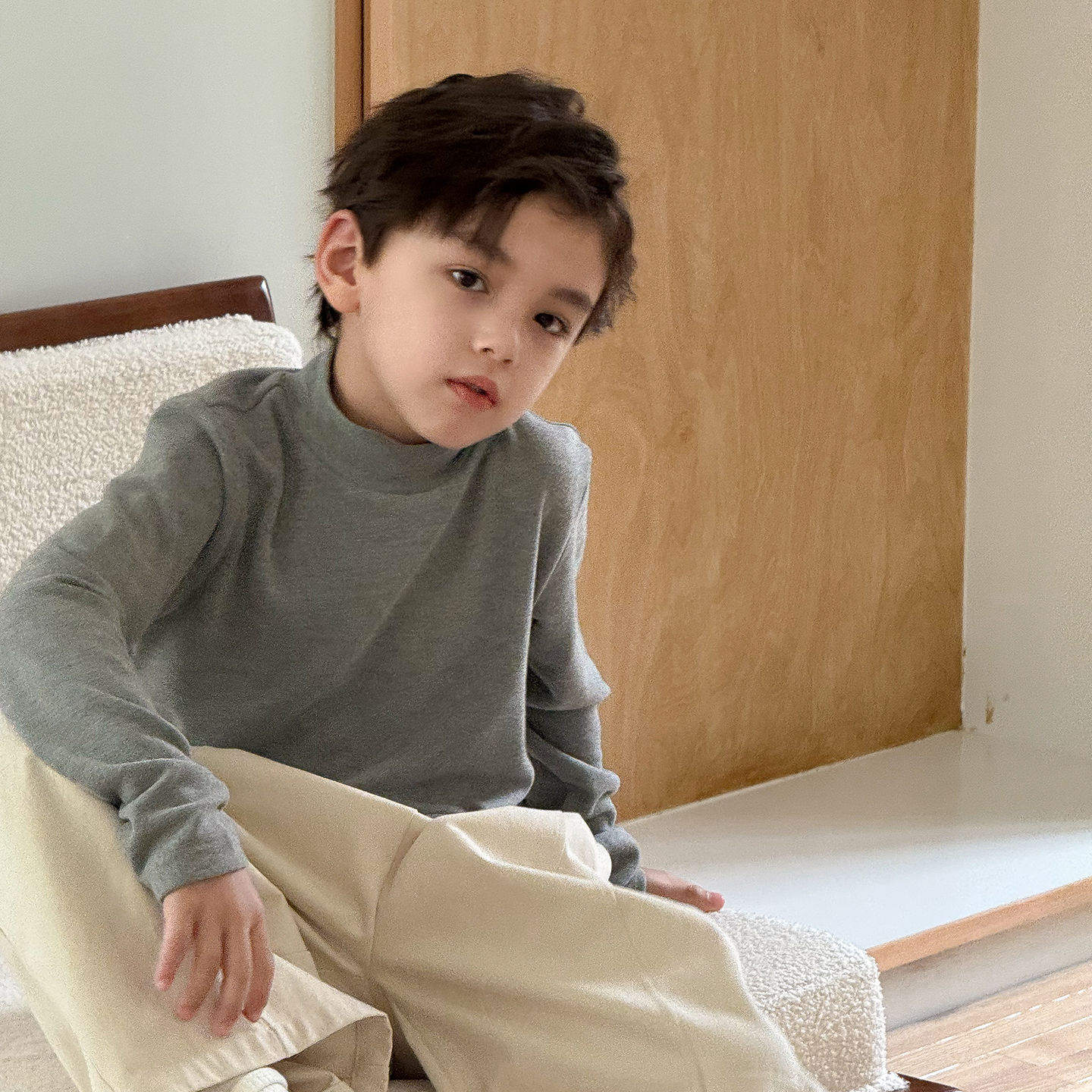 虾酱麻麻三色中领打底