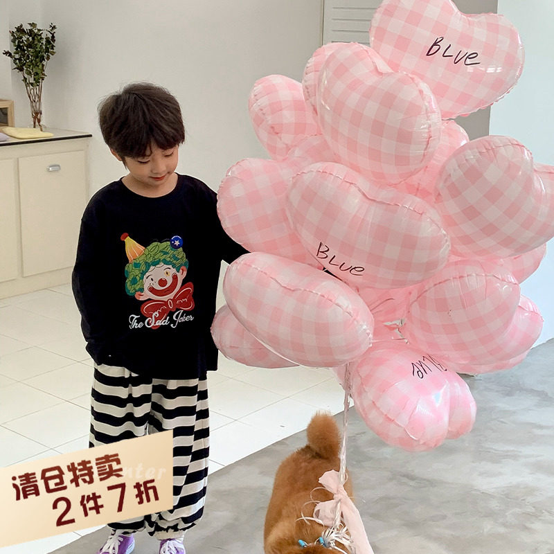 虾酱麻麻男童纯棉长袖t恤2025新款中大童圆领上衣儿童春秋款衣服,童装/婴儿装/亲子装,T恤,淘宝优惠券,粉丝福利购,淘宝优惠卷