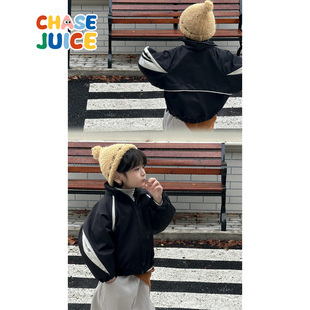 2025新款 虾酱麻麻男童棉服冬季 宝宝洋气加厚儿童夹棉外套 小童