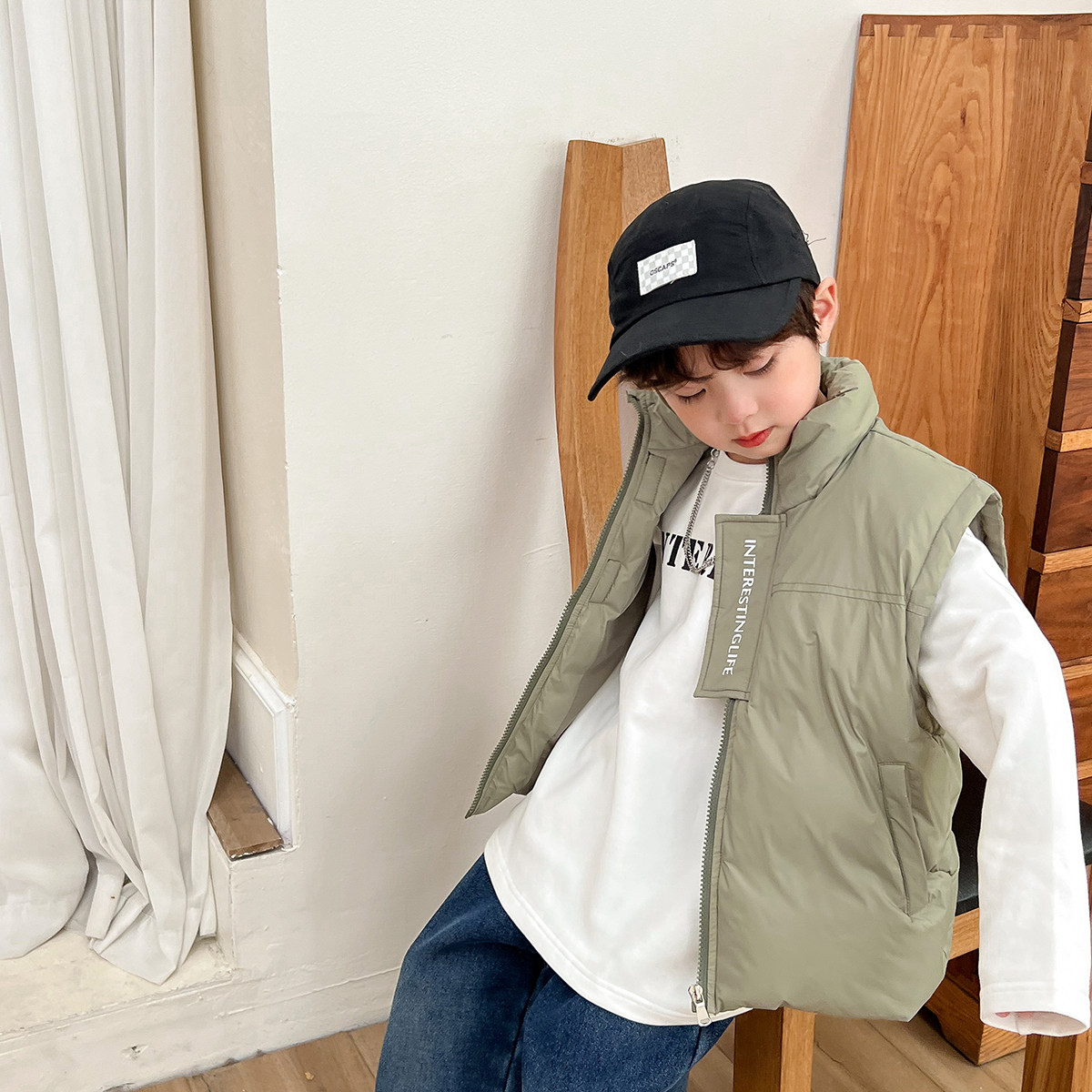 虾酱麻麻男童马甲冬款童装2024新款儿童冬装宝宝羽绒马夹背心外套,童装/婴儿装/亲子装,羽绒马甲,淘宝优惠券,粉丝福利购,淘宝优惠卷